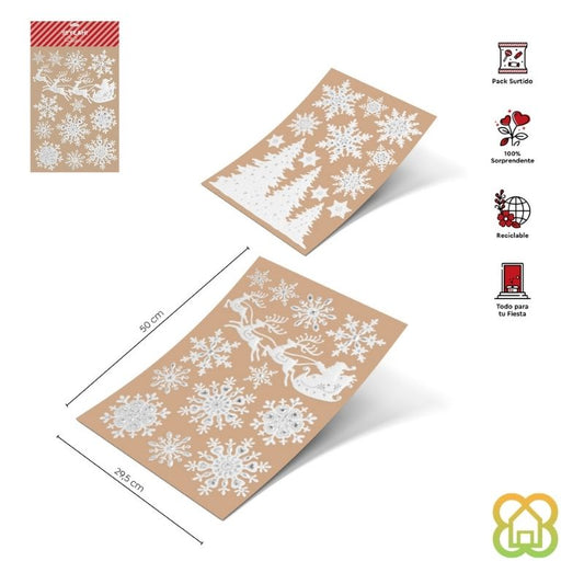 Pegatinas Christmas Mood D 29.5x50 cm