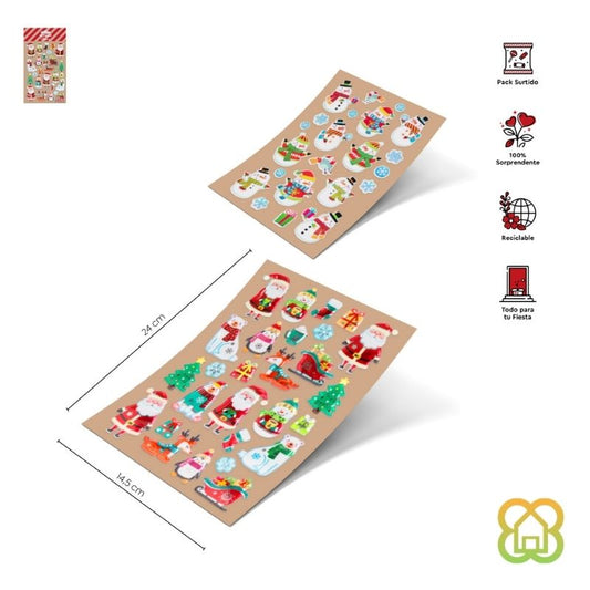 Pegatinas Christmas Mood F 14.2x25 cm