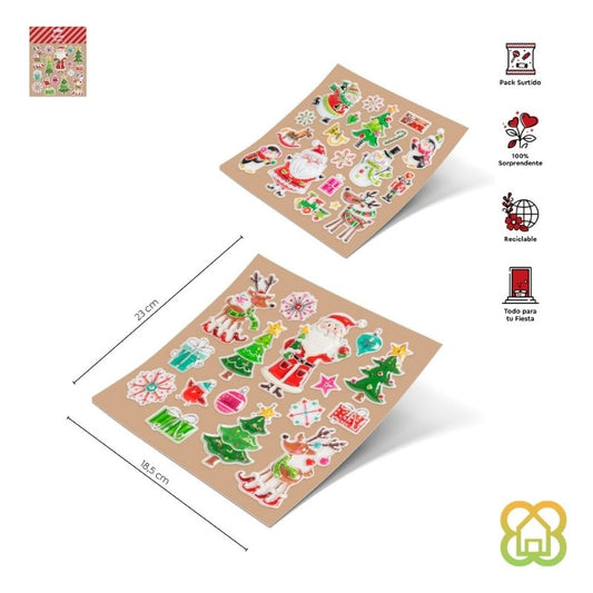Pegatinas Christmas Mood H 18.5x23 cm