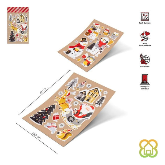 Pegatinas Christmas Mood L 25.5x43 cm