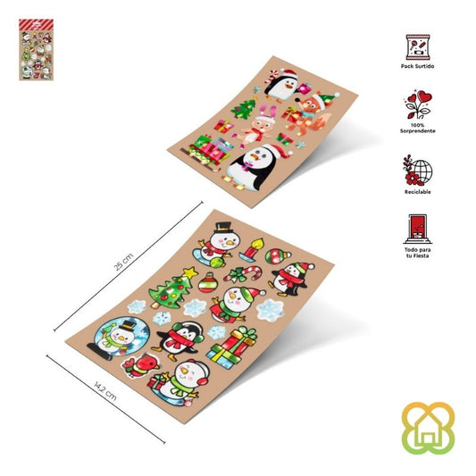 Pegatinas Christmas Mood M 14.2x25 cm