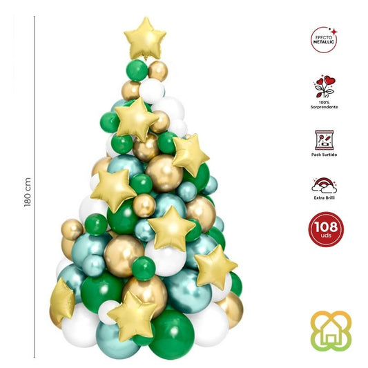 Set Globos Árbol Navidad Classic 108UD