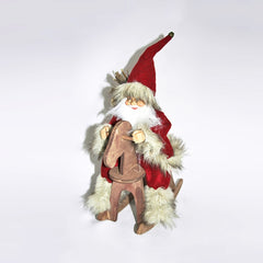 Santa Claus en Caballito Balancín 35cm