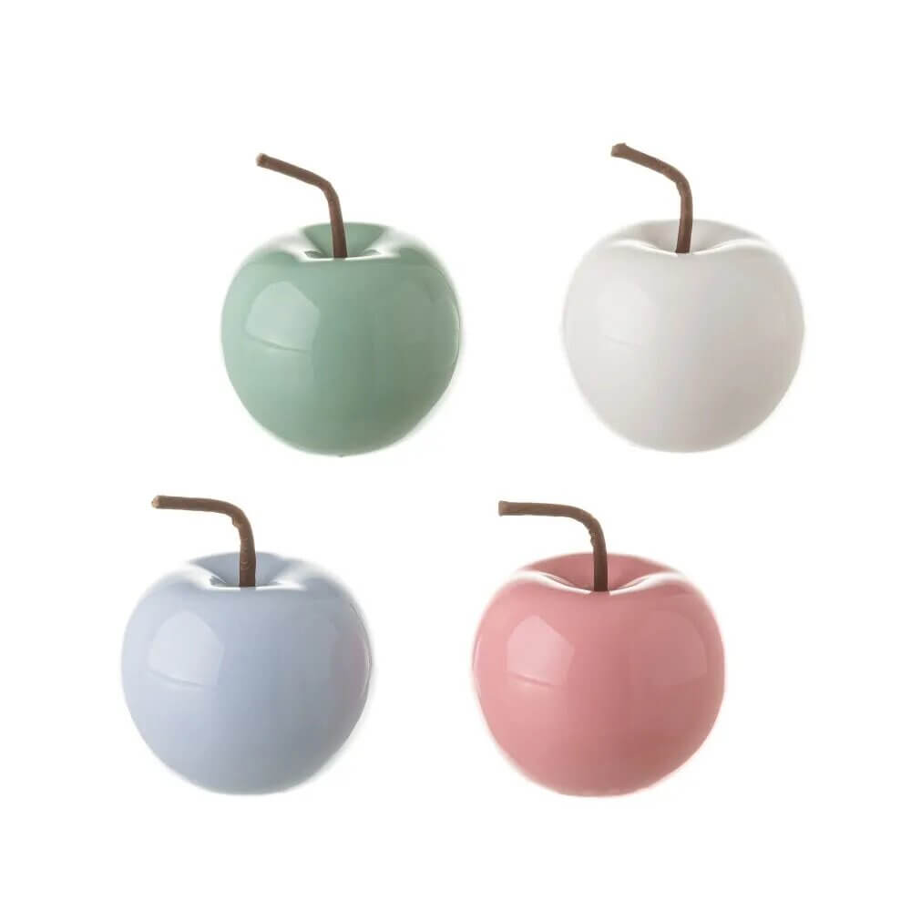 Figura manzana ceramica 8 x 8 x 7,30 cm