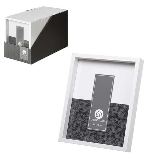Portafotos 20x25 Mdf Blanco 21,60x3,50x26,60 cm