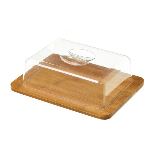 Bandeja con tapa bambú 26x20x7,5cm