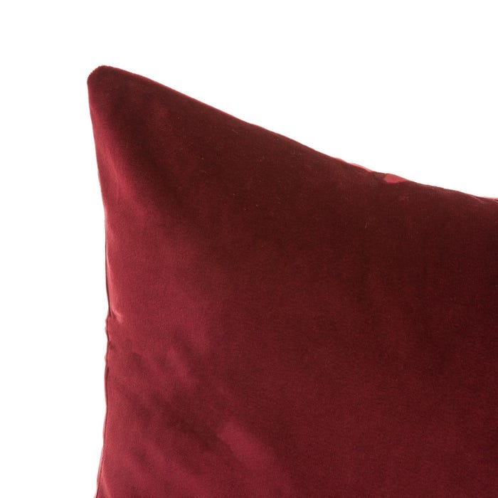 Cojín Terciopelo Borgoña 45x45 cm "Tello"