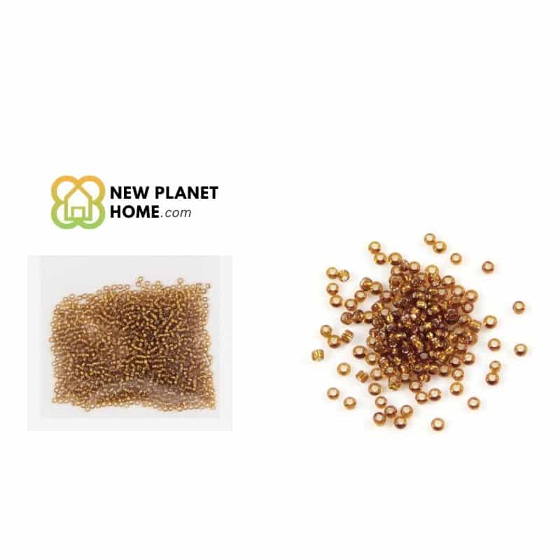 Perla marrón anaranjado mate 2mm 10g/paquete