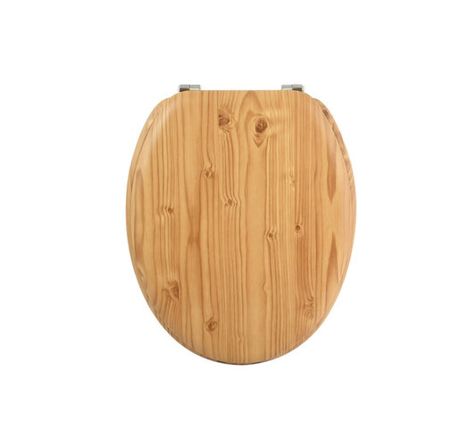 Asiento de baño efecto madera