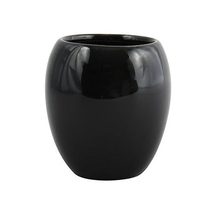 Vaso Java Negro Cerámica Ø 8.5x10 cm