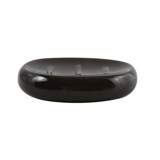 Jabonera Java Negro Cerámica 13x10x3 cm