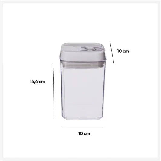 Tarro Hermético Cuadrado 0.8L