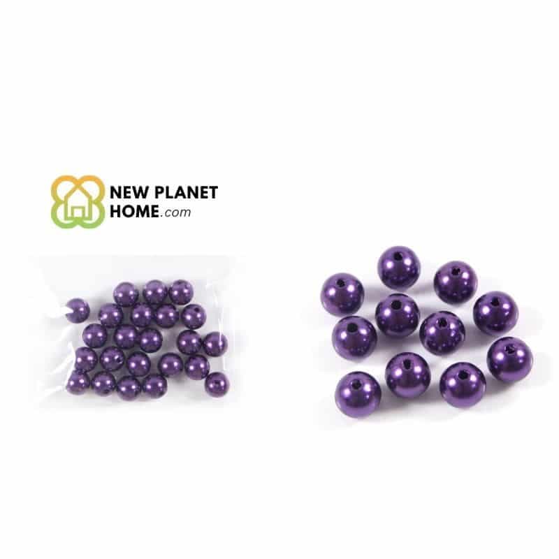 Perla violeta oscuro 12mm 20g/paquete