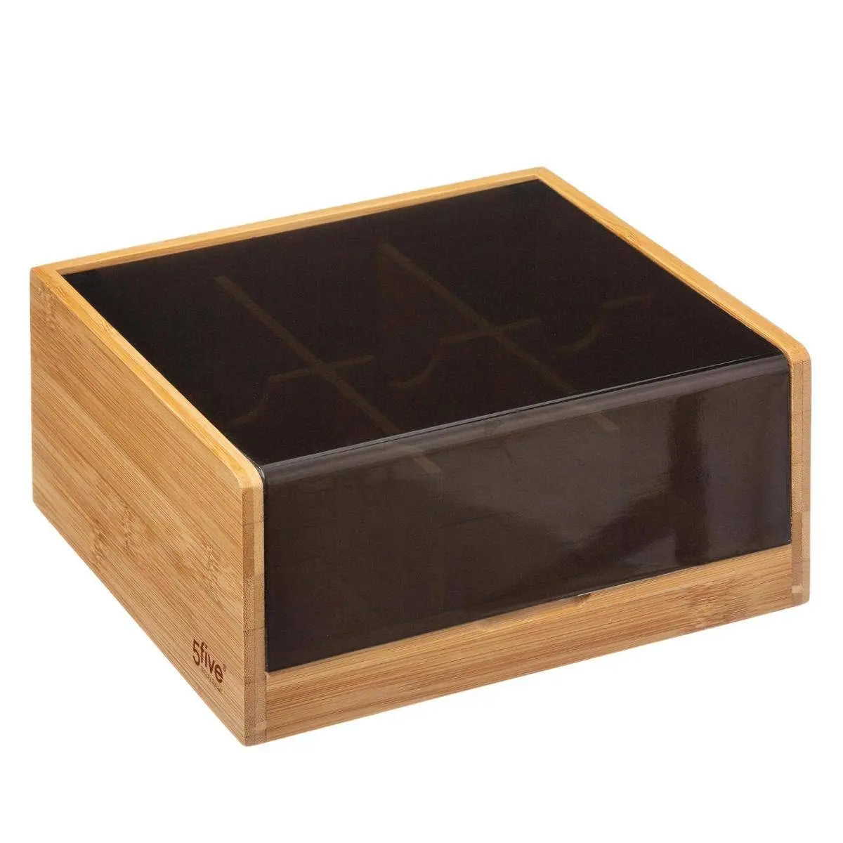 Caja para Bolsitas de Té Bambú Negro