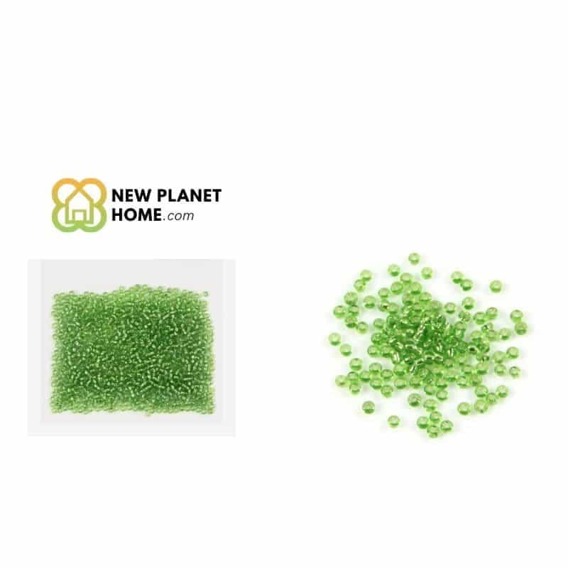 Perla verde hierba mate 2mm 10g/paquete