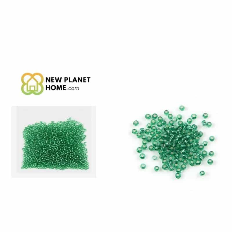 Perla verde mate 2mm 10g/paquete