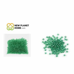 Perla verde mate 2mm 10g/paquete
