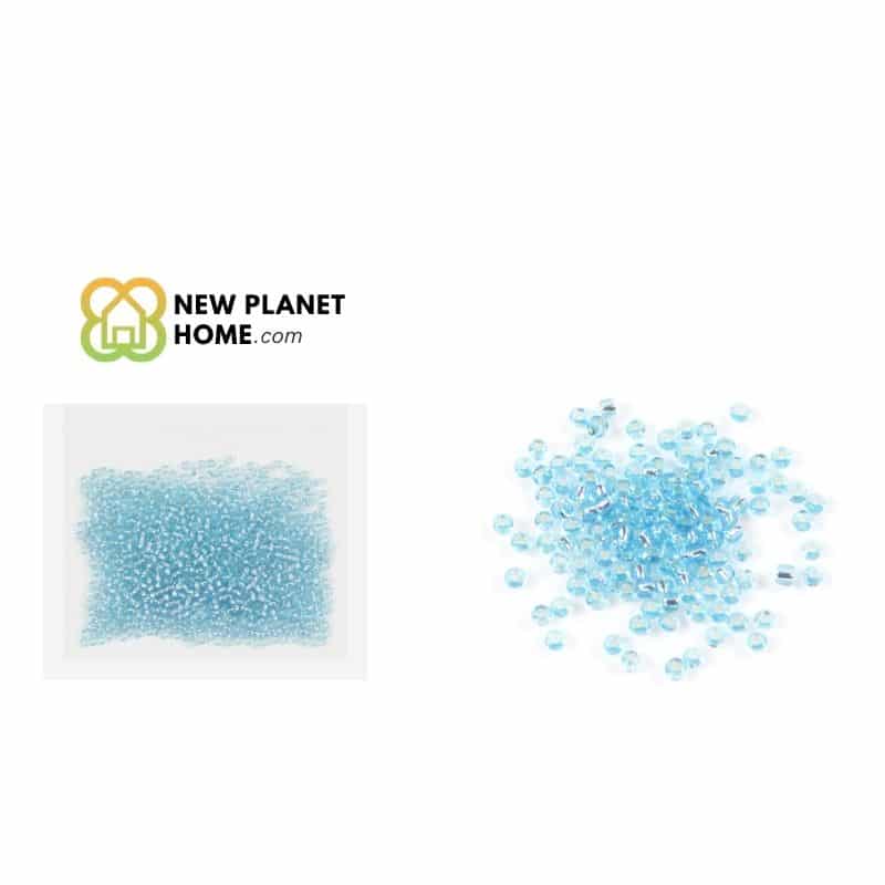 Perla azul agua mate 2mm 10g/paquete