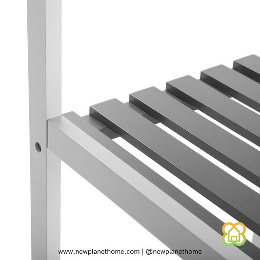 Estantería 5 baldas 140x33x34cm Gris - Precio de Fábrica