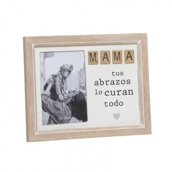Portafotos de Madera Mama 25x1,5x20 cm
