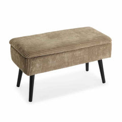 Pie de cama beige 79,5 x 42 x 37,5 cm - Precio de Fábrica