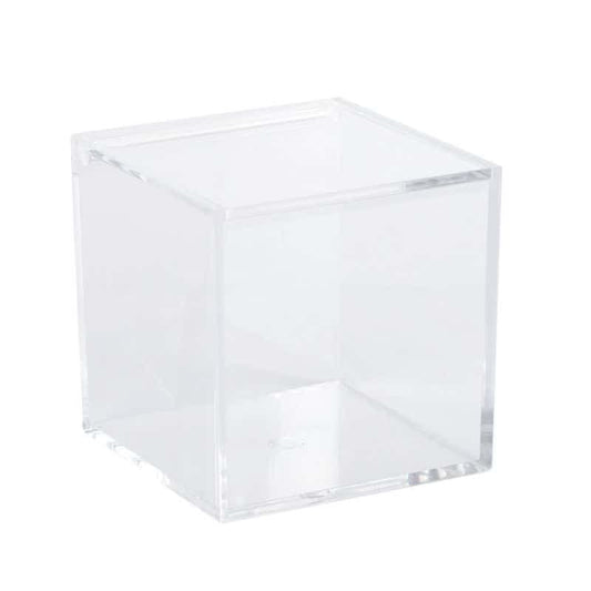 Salero acrílico cuadrado transparente