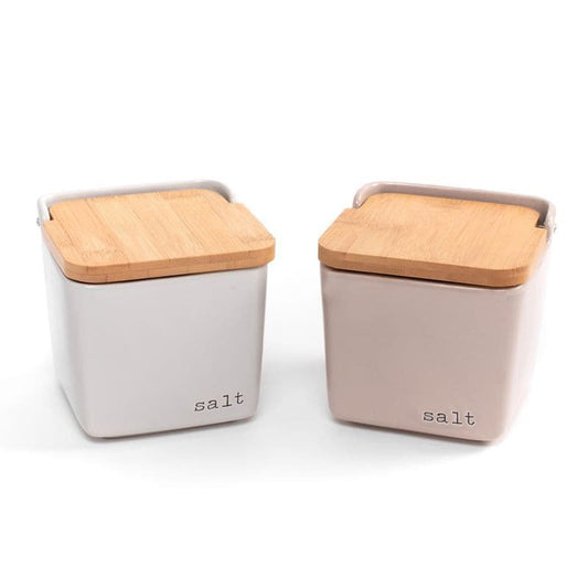 Salero Cerámica "Salt" 14,5 x 10 x 12cm [Colores a elegir]