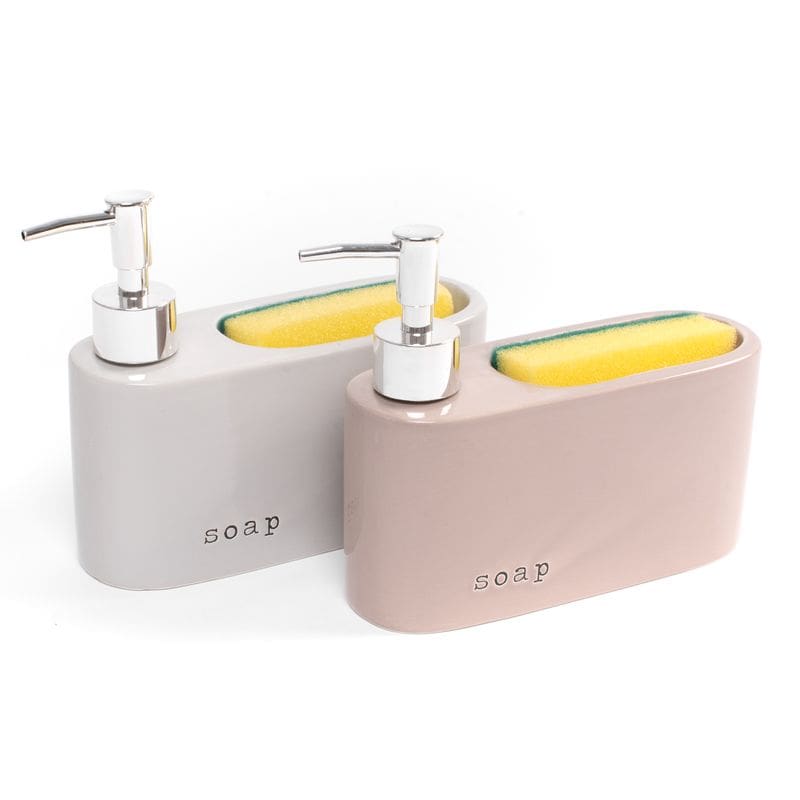 Dispensador C/Estropajo "Soap" 15.5x6.5x17.5cm [Colores a elegir]