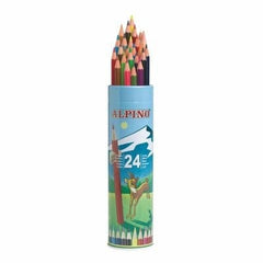 Lápices 24 colores con sacapuntas ALPINO