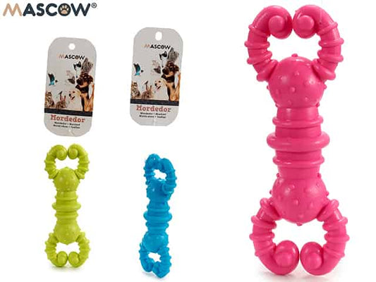 Mordedor mascota silicona nudos 4x12x2cm