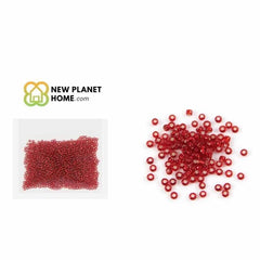 Perla rojo mate 2mm 10g/paquete