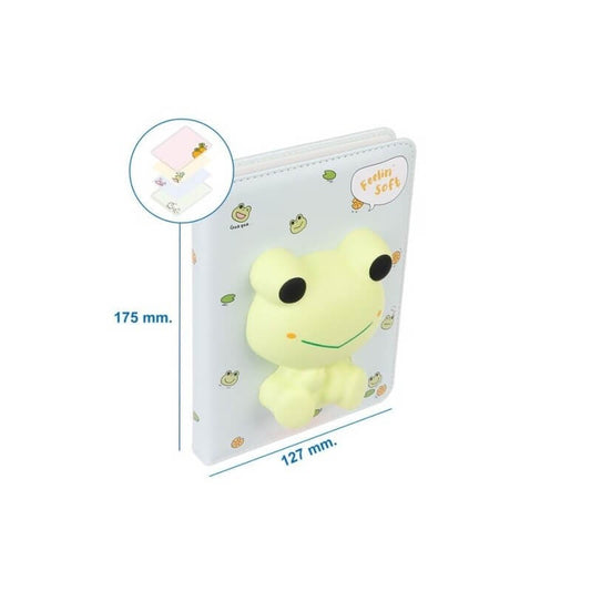 Cuaderno con squishy de rana