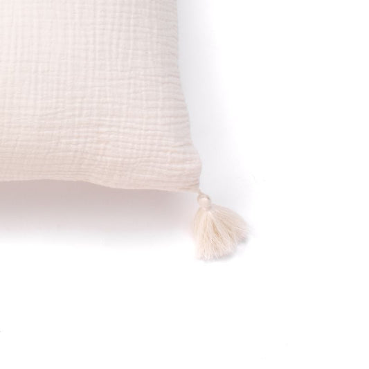 Cojín 45x45 algodón Crudo