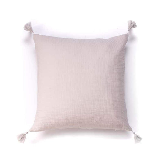 Cojín 60x60 algodón Topo