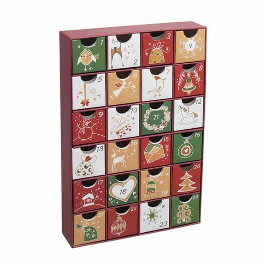 Calendario de adviento 22x5.3x32 cm
