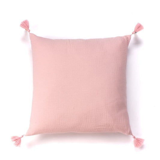 Cojín 60x60 algodón Rosa