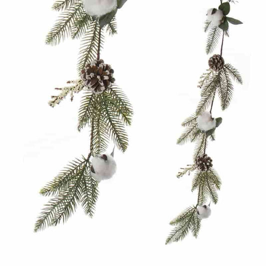 Guirnalda Piña y Algodones 115x10x10cm