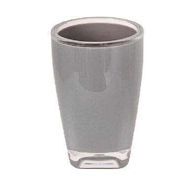 Vaso Tahiti Gris PP 9x8.5x9 cm