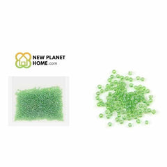 Perla verde brillo 2mm 10g/paquete