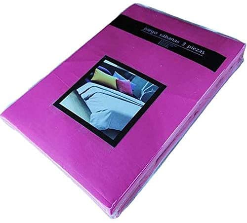 Juego de Sábanas 3 Piezas Rosa Fucsia [Medidas a elegir]