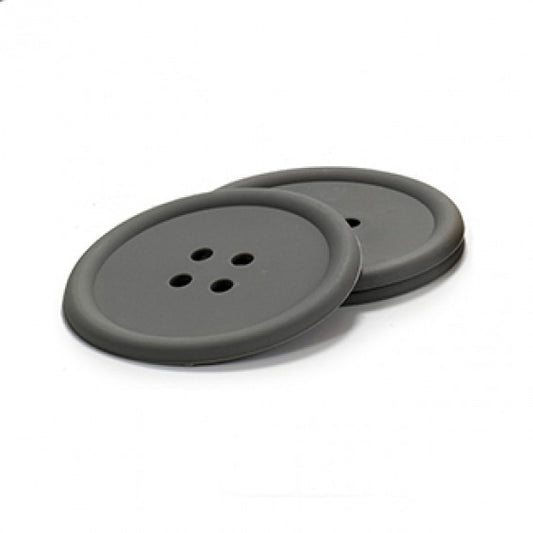 SET 4 POSAVASOS BOTON GRIS