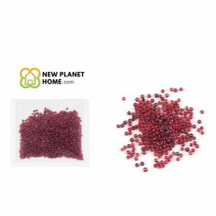 Perla rojo oscuro brillo 2mm 10g/paquete