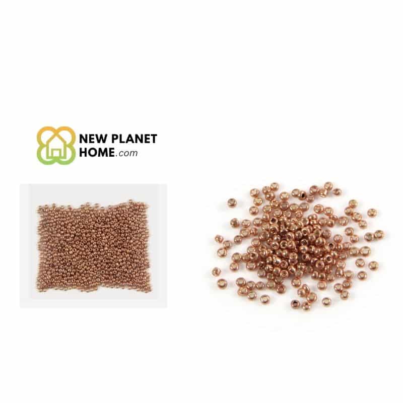 Perla bronce metalizado 2mm 10g/paquete