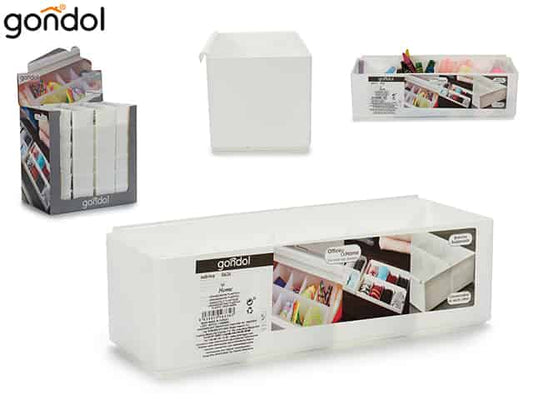 Organizador plástico 4 huecos