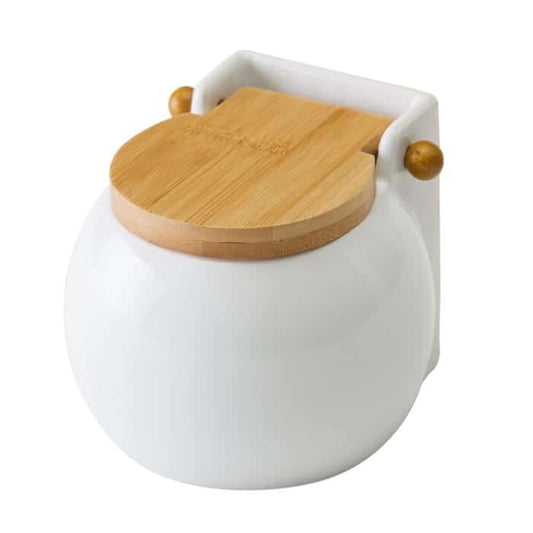 Salero cerámica blanco 13 x 12 x 11 cm