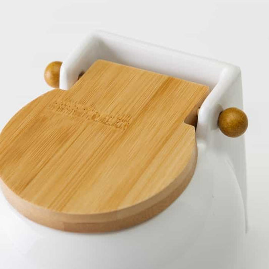 Salero cerámica blanco 13 x 12 x 11 cm