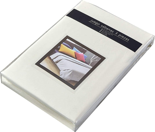 Juego de Sábanas 3 Piezas Gris[Medidas a elegir]