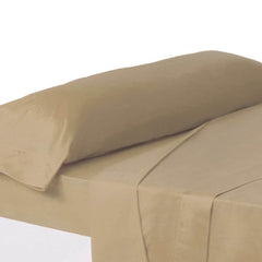 Funda de almohada cama 90 beige 110 x 45 cm