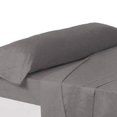 Funda de almohada cama 90 gris 110 x 45 cm