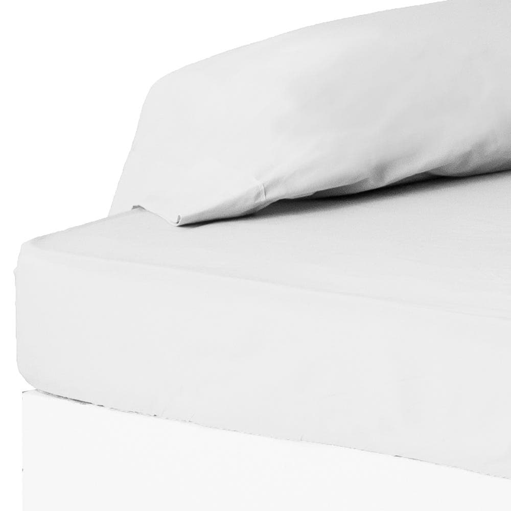 Sábana bajera cama 135 blanco 200 X 135 X 30 cm
